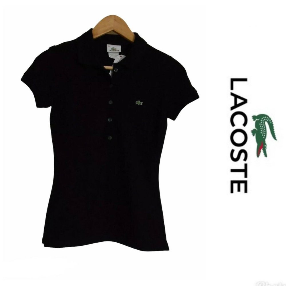 IZOD LACOSTE Womens pique polo shirt 34 2 NWT